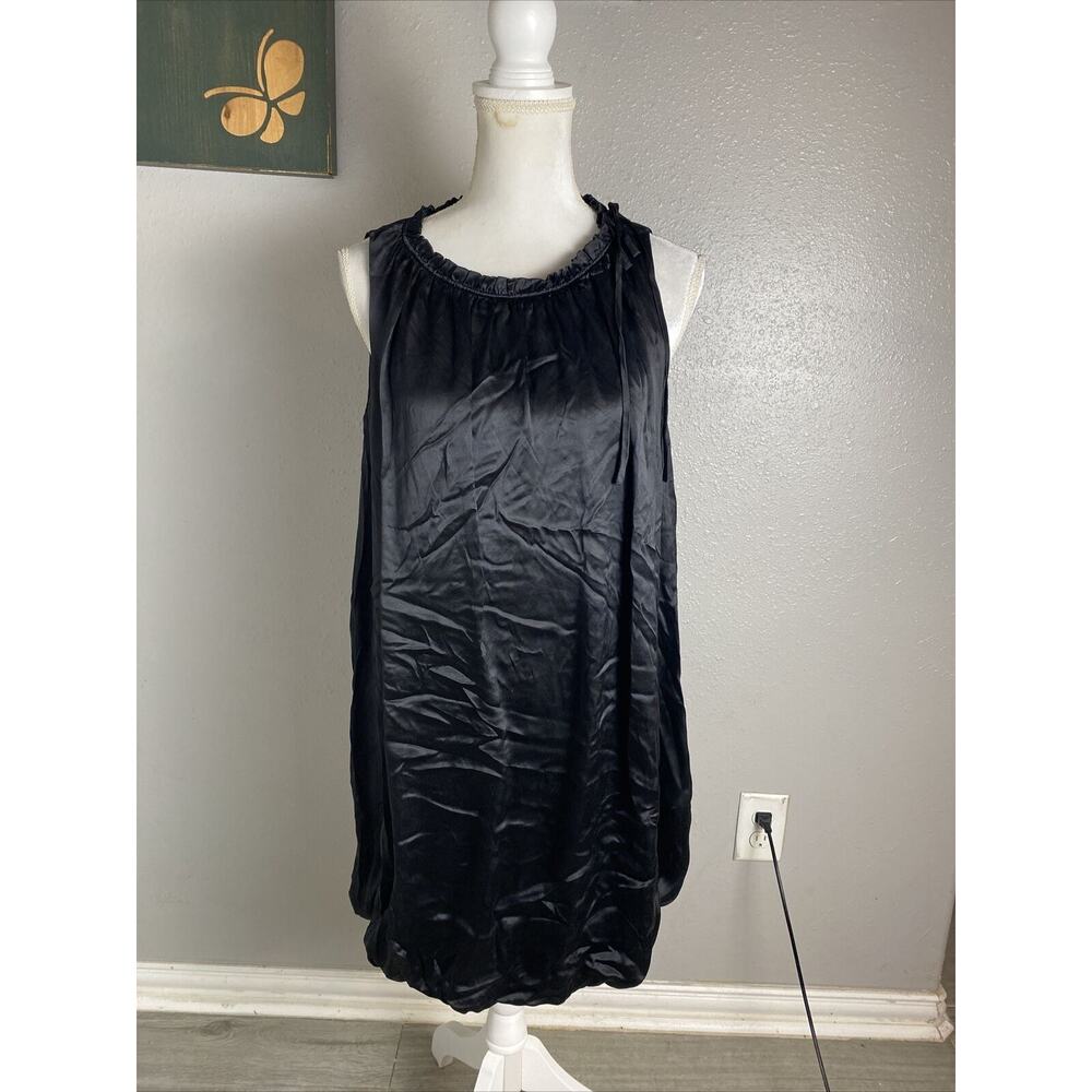 Laundry by Design‎ Dress In Black Silk With Bubble Hem Size 6P